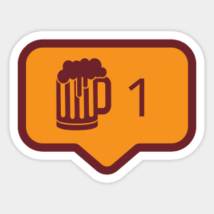 Beer Plus 1 Sticker